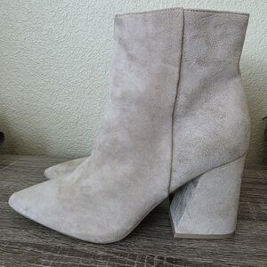 Suede Ankle Boots - Light Tupe NEW